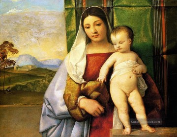 stuppach madonna Ölbilder verkaufen - Die Zigeunerin madonna 1510 Tizian